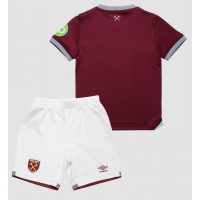 West Ham United Replika babykläder Hemmaställ Barn 2025-26 Kortärmad (+ korta byxor)